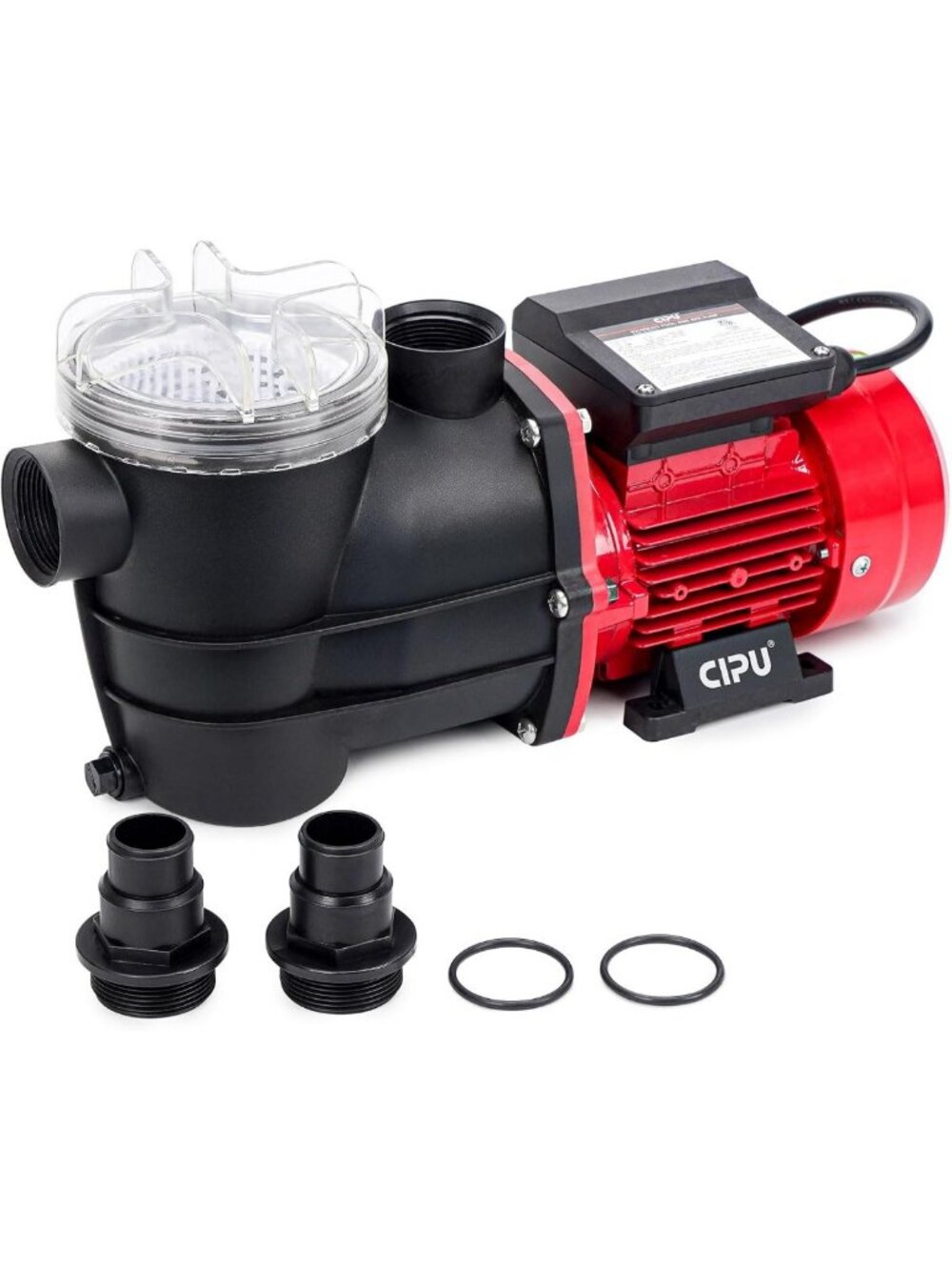 1/3 HP Self-Priming Pool Pump & Filter Basket, 2400 GPH for Above Ground Pools